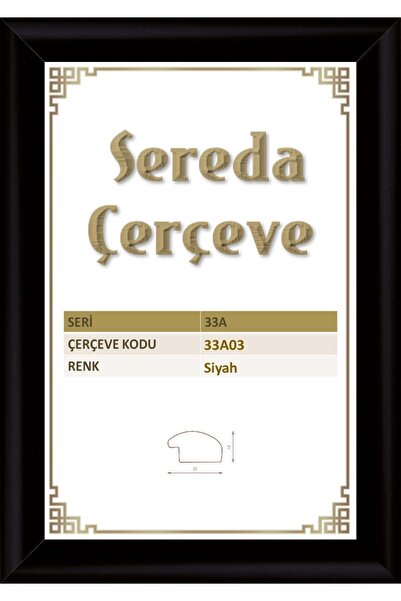 Sereda Çerçeve 50x70cm-1000 Parça Puzzle Çerçevesi-dikey Askı-33a03-siyah
