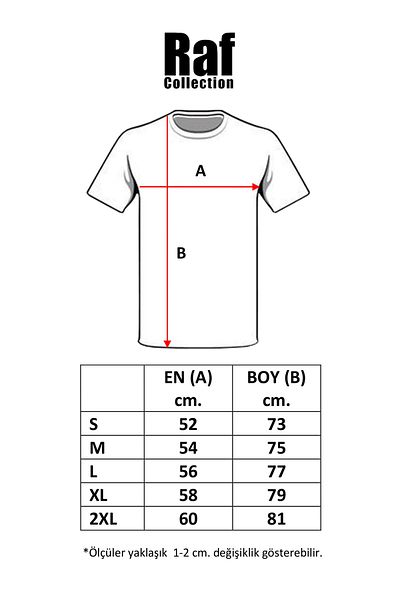 Raf Coll Μπλουζάκι Unisex Λευκό Πίσω Ψηφιακό εμπριμέ
