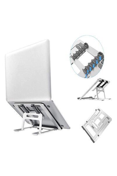 Microcase 7-17 Inch Macbook Notebook Laptop Için Aluminyum Stand 5 Kademeli M...