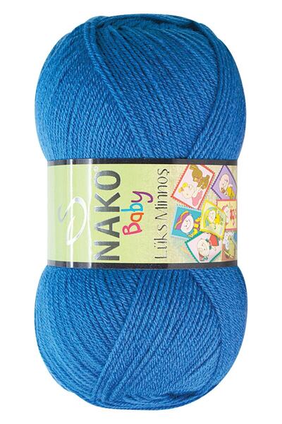 NAKO خيط مينوش الفاخر للحياكة اليدوية 10084 أزرق داكن