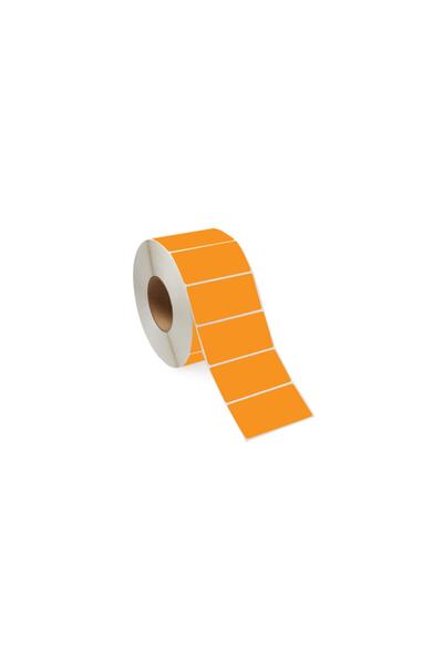 On Roll Paper 60x40 Turuncu Termal Barkod (eczane Ilaç Tarif) Etiketi 1000'li...