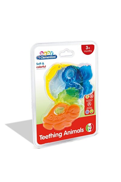 CLEMENTONI 17061 Baby - Colorful Animals Teethers +3 Months