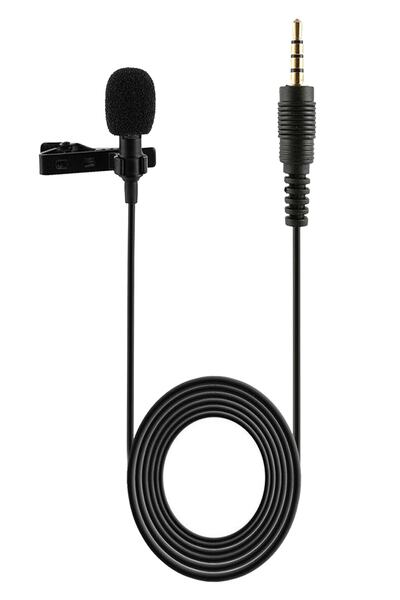 Microcase Lavalier Serisi 3.5 mm Profesyonel Youtuber Yaka Mikrofonu 1.5 Metre Al2524