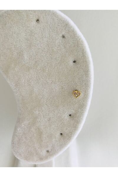 Okkostore Kadın Gold Rengi Minimal Kalp Detaylı Tragus Kıkırdak Piercing 6mm