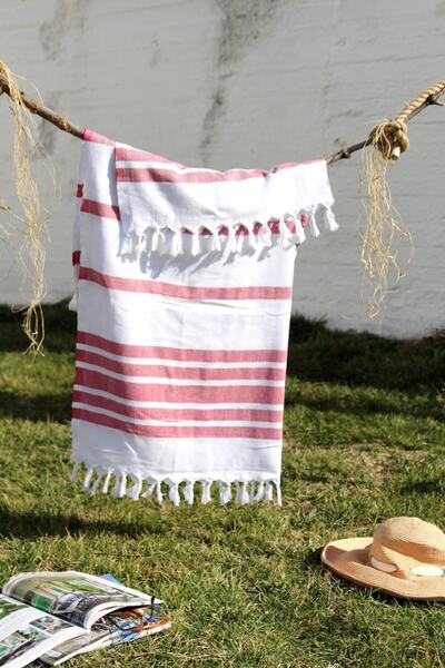 Baveno 100% бавовна 100x180 Пляжний рушник Пештемал з жакардовим візерунком