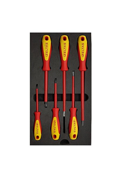 İzeltaş Izoleli Elektrikçi Tornavida Seti 6 1000 V