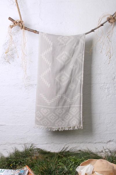 Baveno 100% βαμβάκι 90x180 Peshtemal Πετσέτα θαλάσσης Ethnic Pattern Jacquard
