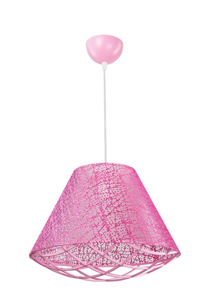 Tuğbasan Kollektif Desenli Sarkıt Avize Pembe File