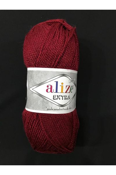 Alize خيط حياكة يدوي إضافي - 57 أحمر كلاريت