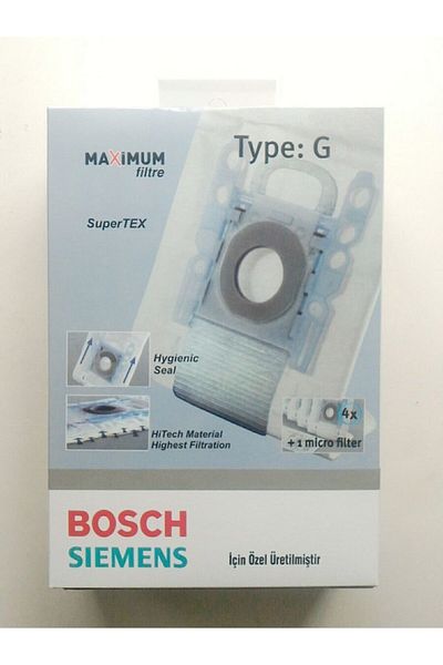Bosch Siemens G Model 4 Pieces Profile Dust Bags