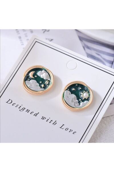 AKCstore Gece Gold Küpe