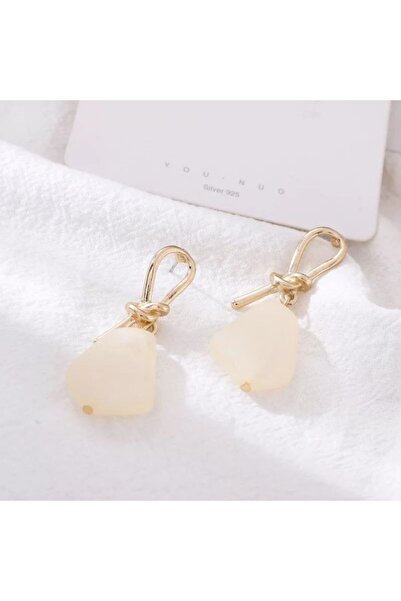 AKCstore Hidra Beyaz Gold Küpe