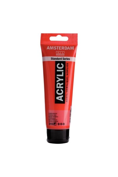 Amsterdam Standard Series acrylic tube 120 ml Pyrrole Red 315, pirol kırmızı,...