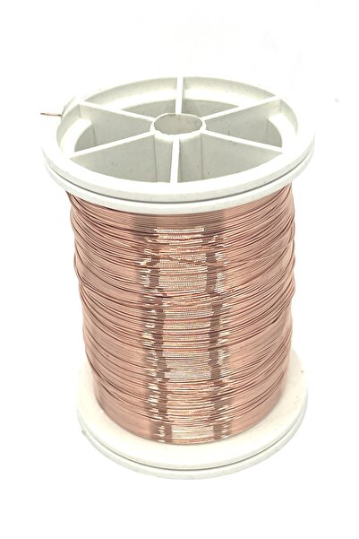 Tahtakaledeyim سلك نحاس وردى سلك لون نحاسى 0.30 مم 48 متر