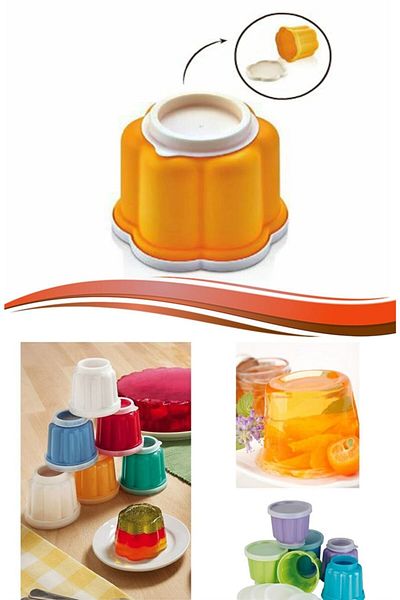 Biomak قالب جيلي على شكل زهرة، تصميم خاص، قوالب جيلي، قطعتين