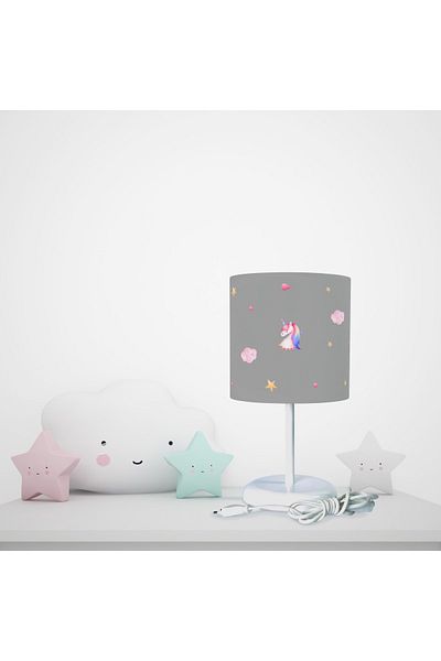 BAMBAŞKA MODA Gray Lampshade