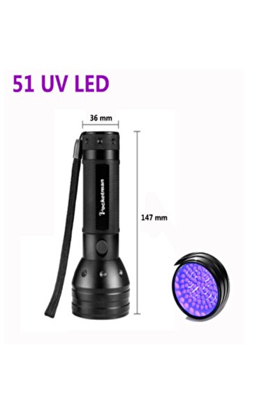 Genel Markalar 51 Led Uv Ultraviyole El Feneri para kontrol feneri oje kurutm...