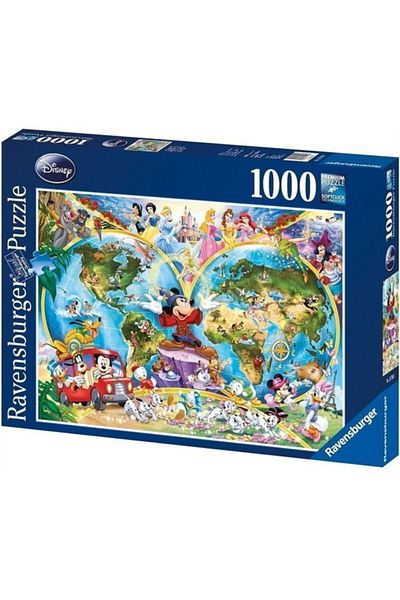 RAVENSBURGER WD World Map 1000 Piece Puzzle - 157853