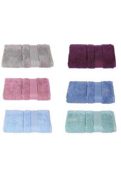 Özdilek 6 бавовняних рушників для рук та обличчя (50x90) - модні