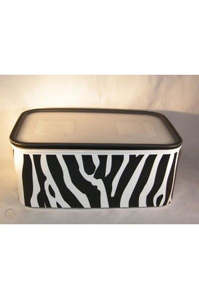 Tupperware Zebra Storage Container
