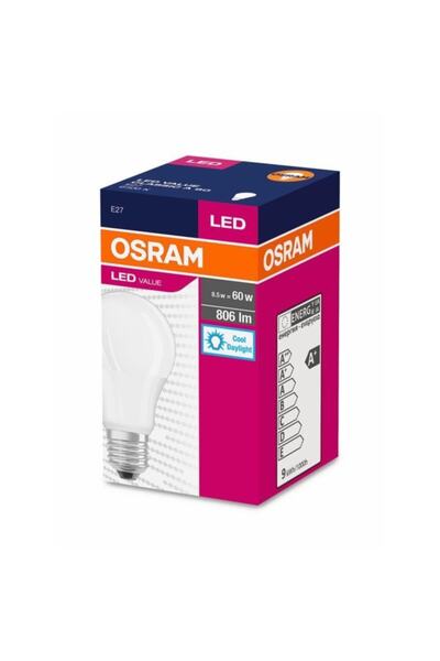 Osram Cla60 8.5w Led Value 806lm E27 Ampul - Beyaz Işık