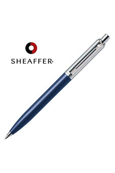 Sheaffer Sentinel Chrome Blue Ballpoint Pen 321-2