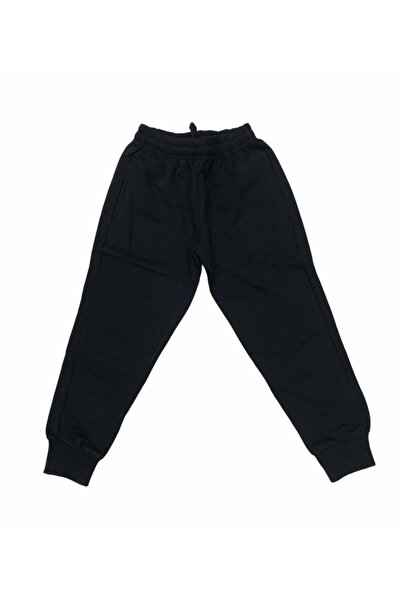 Dıgıl Kids Unusex Children's Black Lycra Knee-Proof Quality 2 Thread Sweatpants