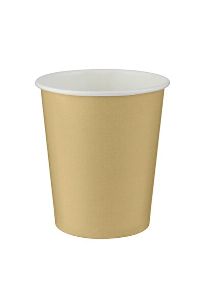 Genel Markalar Bardak Karton Altın 8 Oz 8 Adet