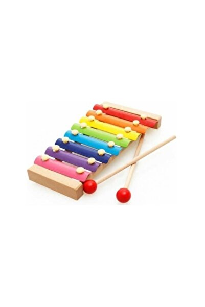 MOBGİFT 8 Notalı Ahşap Selefon - Ksilofon - Ahşap Piyano