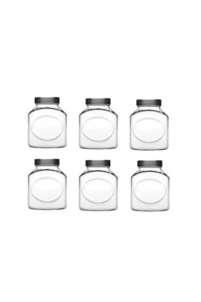 Paşabahçe 6 Adet Metal Kapaklı Elips Kavanoz 1000 Cc