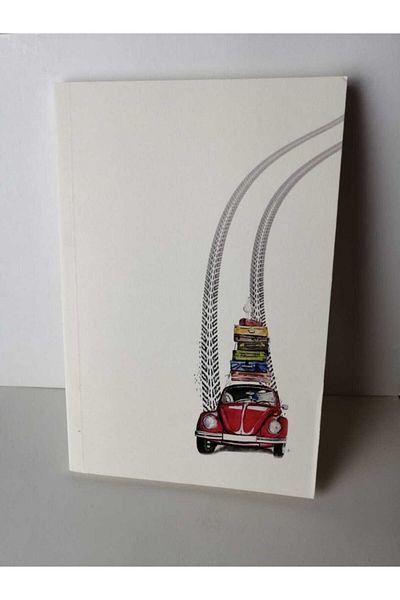 Dikkat Ajans Vosvos Themed Notebook, Unlined, Ivory(2 Ad)