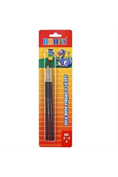 Brons Σειρά 145 Watercolor Brush Set 3 No: 2-4-6