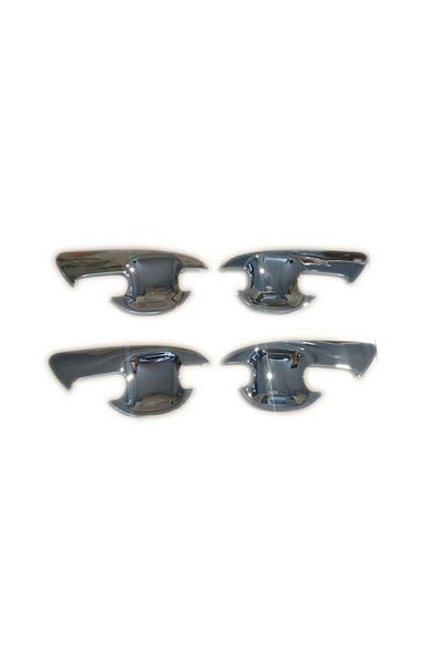 OLED GARAJ T7 Nickel-Plated Door Handle Inner (Dish) Skin Compatible With For Ford Ranger (2015-2018)