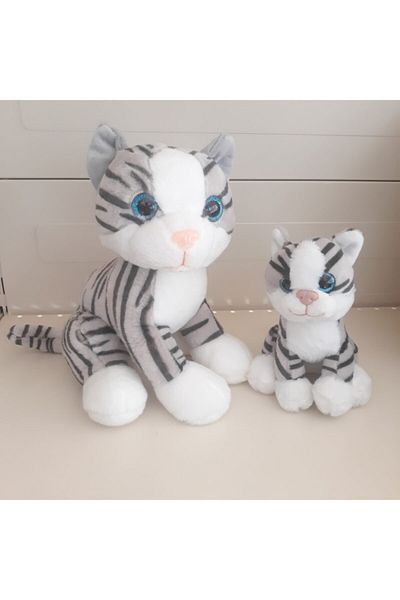 SELAY TOYS Happy Child Plush Cat And Kitten 28 Cm + 15 Cm Domestic Production