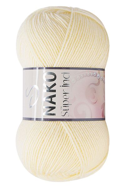 NAKO Νήματα πλεξίματος χεριών Super Pearl 256 Cream