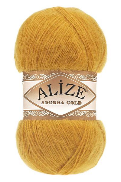 Alize Angora Gold Hand Knitting Yarn Μαλλί Κωδικός χρώματος: 02 (σαφράν)