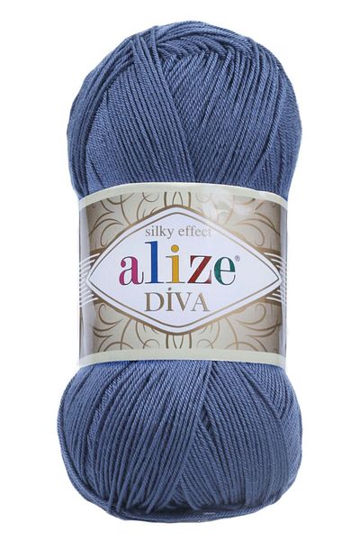 Alize Diva Mercerized Hand Knitting Yarn Κωδικός χρώματος:353-aerial