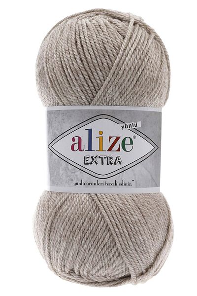 Alize Extra Hand Knitting Yarn Beige Melange 152