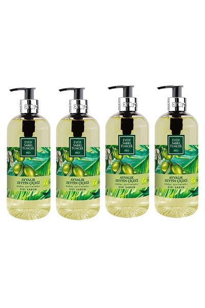 Eyüp Sabri Tuncer Ayvalık Olive Flower Liquid Soap 500 ml - 4 Pieces