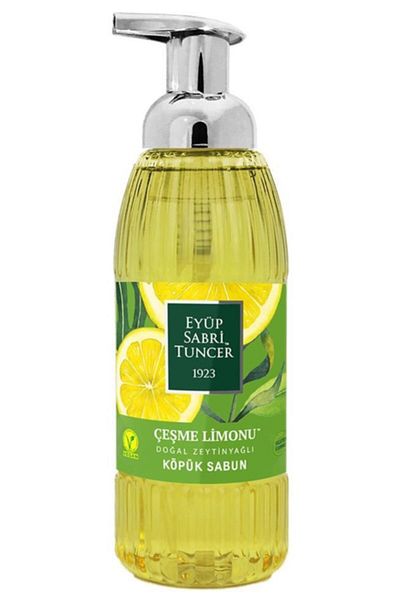 Eyüp Sabri Tuncer Fountain Lemon Foam Soap with Olive Oil 500ml X 4 Pieces