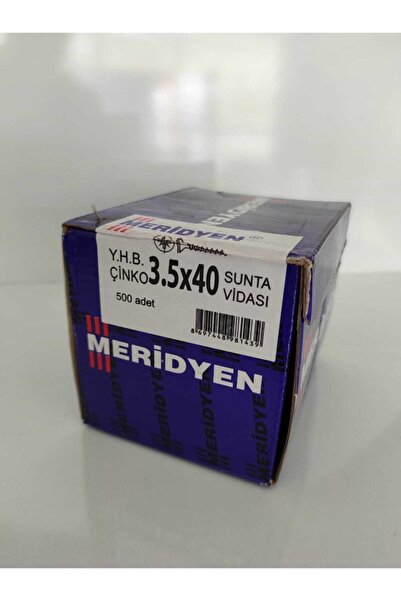 Meridyen Sunta Vidası 3.5x40 (500 Adet)