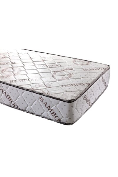 POOLY 80x190 Ortopedik Tek Kişilik Bambu Desenli Yaylı Yatak 80*190
