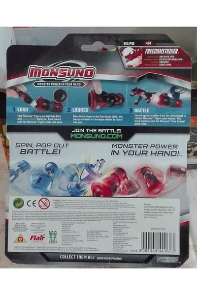 MONSUNO Freedomstriker Licensed Figure - Launch Capsule and Game Card