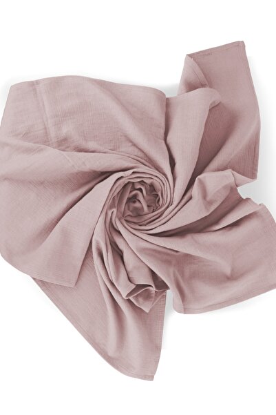 Ephemeris Pamuk 100x110cm Çift Katlı Müslin Örtü - Pudra