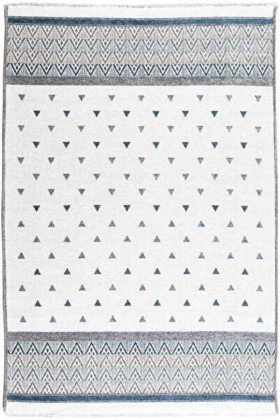 MYHOME HALI Nordi 11547-p Iskandinav Yıkanabilir Salon Mutfak Yolluk Mavi Gri...