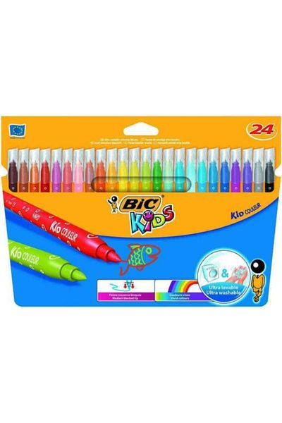 Bic Bıc 841800   - 24 Pieces Kids Couleur Felt Tip Crayons