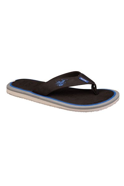 U.S. Polo Assn. Μαύρες ανδρικές παντόφλες VITUS 1FX 101018699