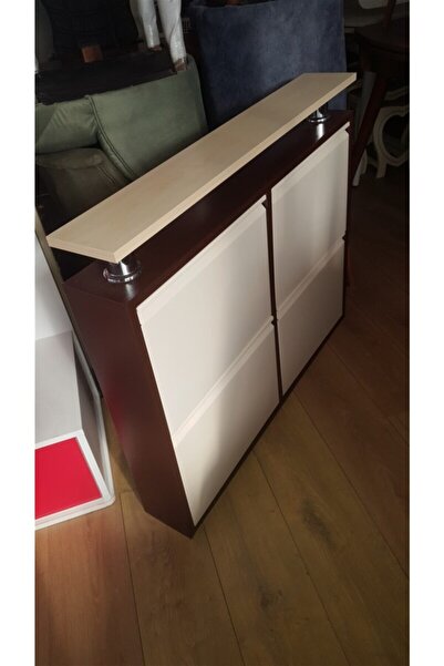 KASER Kahve Krem Metal Ayakkabılık