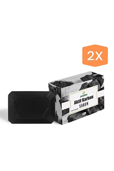 Destek Activated Carbon Soap 150 G (2 Pieces)
