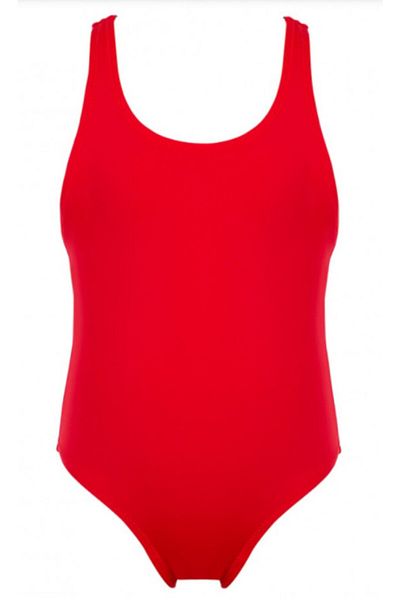 Kom Girl's Red Sports Swimsuit